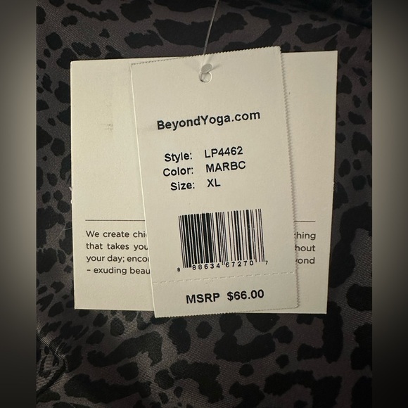 Beyond Yoga Leopard Print Tank Top Racer Back Size Small - Picture 5 of 5